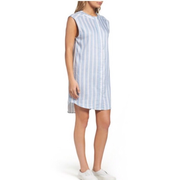 BB Dakota 💙 Sleeveless Chambray Shirtdress - Picture 2 of 6